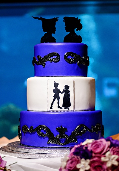 Peter Pan inspired wedding cake